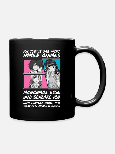 Anime - Tasse einfarbig - Schwarz