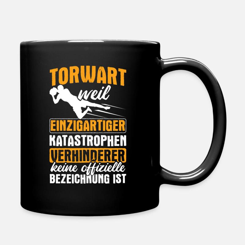 Fußball Torwart Geschenkidee - Tasse einfarbig - Schwarz