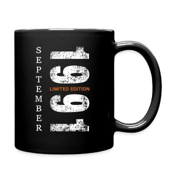 September 1991 Limited Edition | Geburtstag | Bday - Tasse einfarbig - Schwarz - Rechts