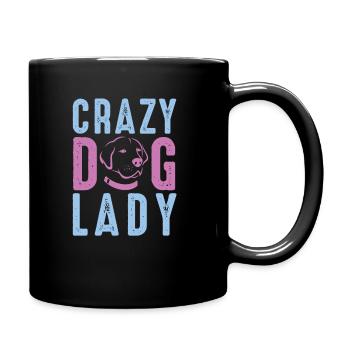 Crazy Dog Lady - Full Colour Mug - black - Right