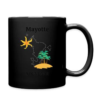 Mayotte souvenir 3 - Mug uni - noir - Droite
