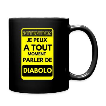 Cadeau humour diabolo cirque passion drôle - Mug uni - noir - Droite
