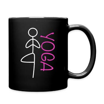 Tenue de yoga - Mug uni - noir - Droite