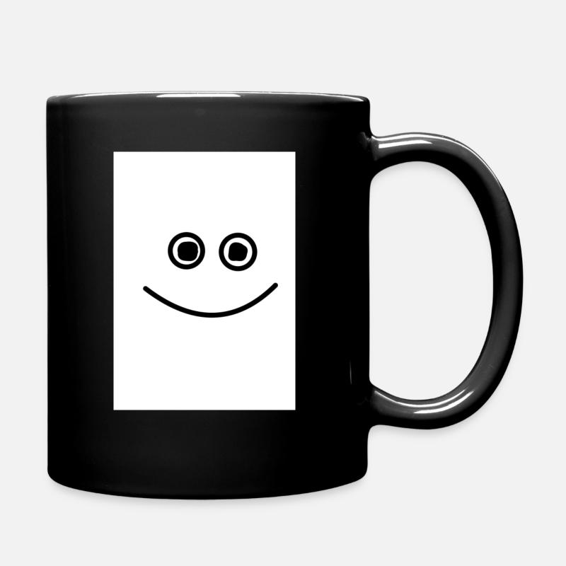 Happy Smile White - Tasse einfarbig - Schwarz