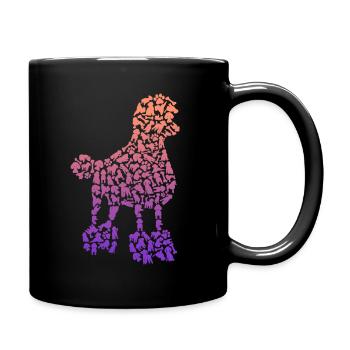 Caniche Maman Chiens Propriétaire Chien Caniche Fille - Mug uni - noir - Droite