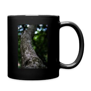 Macro Photograph of Textured Tree Trunk - Vibrant - Full Colour Mug - black - Right