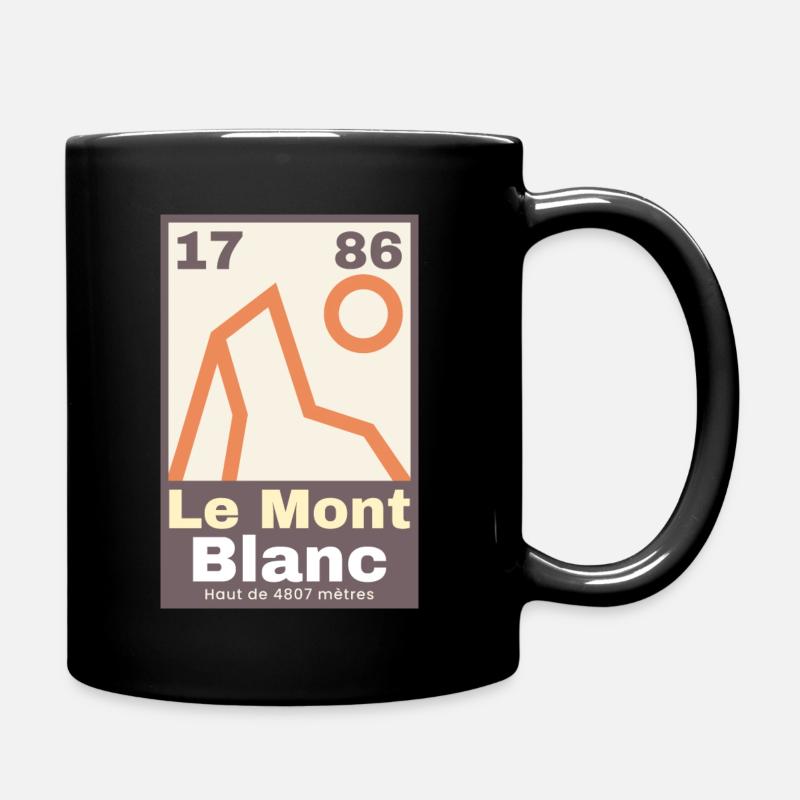 Le Mont Blanc Design - Tasse einfarbig - Schwarz