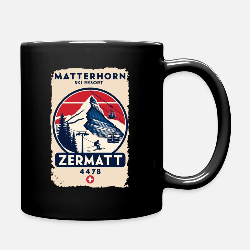 Matterhorn Ski Resort Zermatt - Aventure sur 4478 - Mug uni - noir
