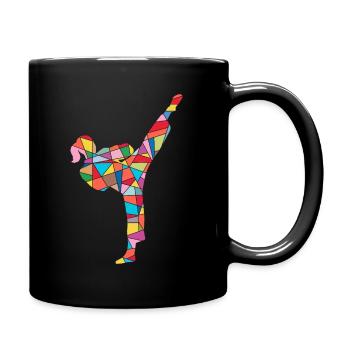Karaté Fille Artiste Martial Femmes Taekwondo Fille - Mug uni - noir - Droite
