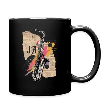 Jazz Music - Full Colour Mug - black - Right