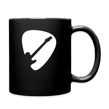 Guitare électrique Plektrum - Mug uni - noir - Droite