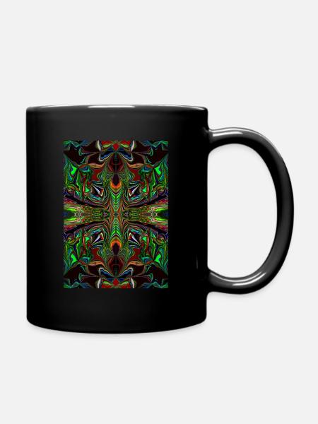 Catch the Eye- Kunst Design T Shirt - - Tasse einfarbig - Schwarz