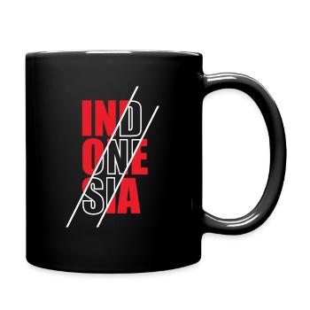 Indonesien - Tasse einfarbig - Schwarz - Rechts