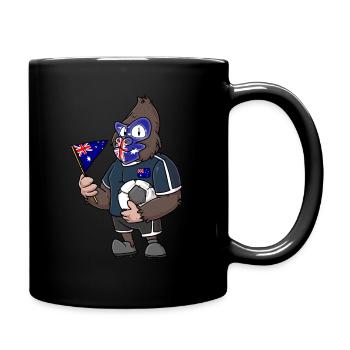 Australischer Gorilla - Tasse einfarbig - Schwarz - Rechts