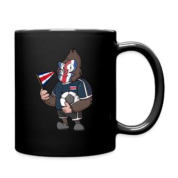 Costa Rica Gorilla - Tasse einfarbig - Schwarz - Rechts