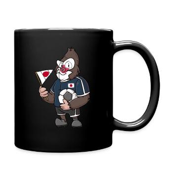 Japan Gorilla - Full Colour Mug - black - Right