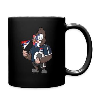 Serbien Gorilla - Tasse einfarbig - Schwarz - Rechts