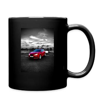 Red car - Full Colour Mug - black - Right