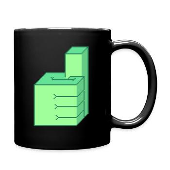 GUTE FPS - Tasse einfarbig - Schwarz - Rechts