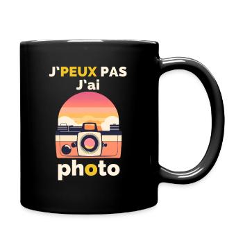 Ich kann nicht, ich habe ein Foto - Tasse einfarbig - Schwarz - Rechts