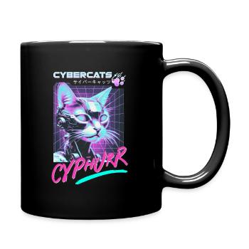 CYBERCATS - Cyphurr - Chemise pour chat - Mug uni - noir - Droite
