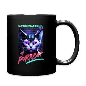 CYBERCATS - Purrbot - Chemise pour chat - Mug uni - noir - Droite
