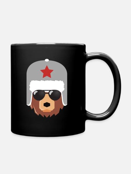 Ours russe, Russie, Poutine, - Mug uni - noir