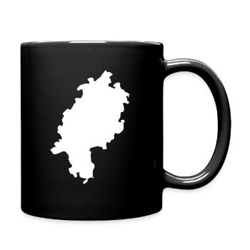 Hessen - Tasse einfarbig - Schwarz - Rechts