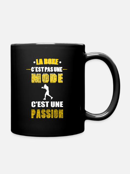 La boxe c'est pas une mode c'est une passion - Mug uni - noir