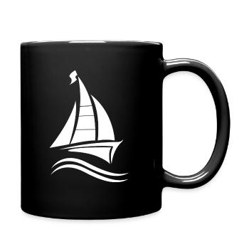 Sailing Sailboat Sailing Certificate - Full Colour Mug - black - Right