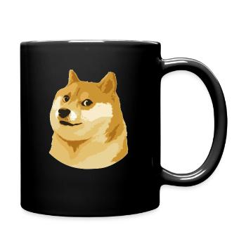 Doge - Tasse einfarbig - Schwarz - Rechts