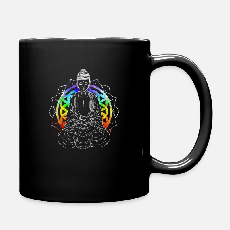 Buddha - Tasse einfarbig - Schwarz
