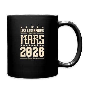 cadeau d'anniversaire mars 2026. cadeau Mars 2026. - Mug uni - noir - Droite