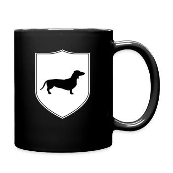 Dachshund Coat of Arms - Full Colour Mug - black - Right