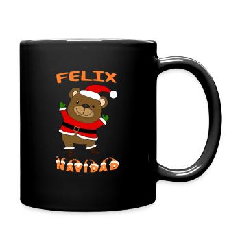 Felix Navidad Christmas Bear - Christmas Bear - Full Colour Mug - black - Right