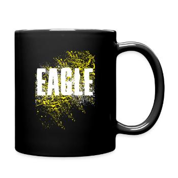 Adler Eagle - Tasse einfarbig - Schwarz - Rechts