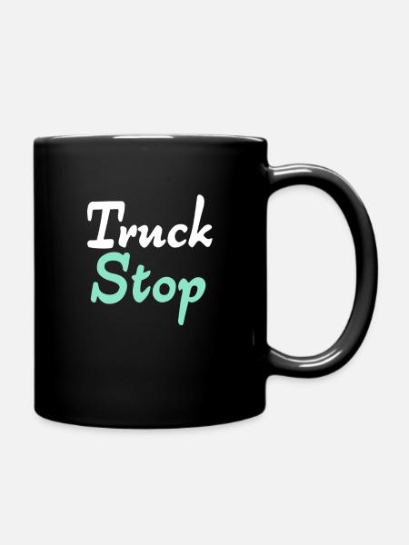 Truck Stop - Tasse einfarbig - Schwarz