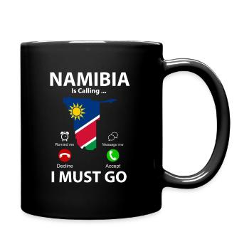 Namibia - Tasse einfarbig - Schwarz - Rechts