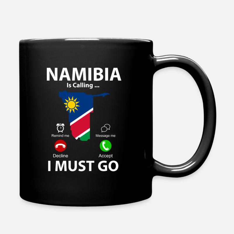 Namibia - Tasse einfarbig - Schwarz