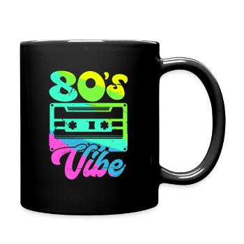 80s Vibe 80s 1980s Party 80s - Full Colour Mug - black - Right