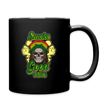 Cannabis Joint Hashish - Full Colour Mug - black - Right