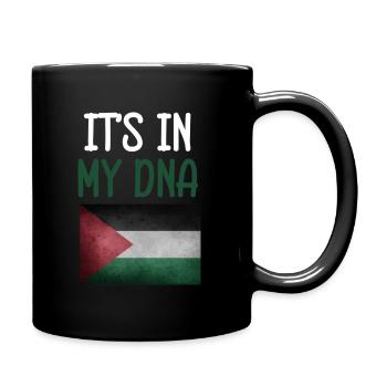 Palestine DNA Flag - Full Colour Mug - black - Right