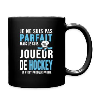 Hockey joueur parfait humour Hockey sur glace - Mug uni - noir - Droite