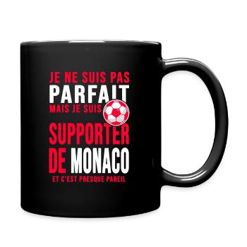 supporter foot Monaco Humour foot club Monégasques - Mug uni - noir - Droite