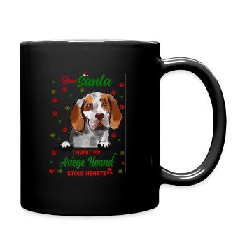 Ariege-Hund Hund Weihnachten Hunderasse - Tasse einfarbig - Schwarz - Rechts
