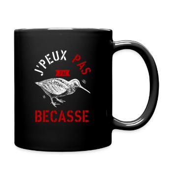 J Peux Pas J Ai Bécasse - Mug uni - noir - Droite