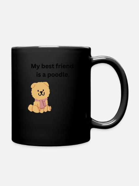 Mon meilleur ami est un caniche - Loving Design - Mug uni - noir