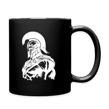 Spartan Gym Gladiator Muscles Bodybuilding - Full Colour Mug - black - Right