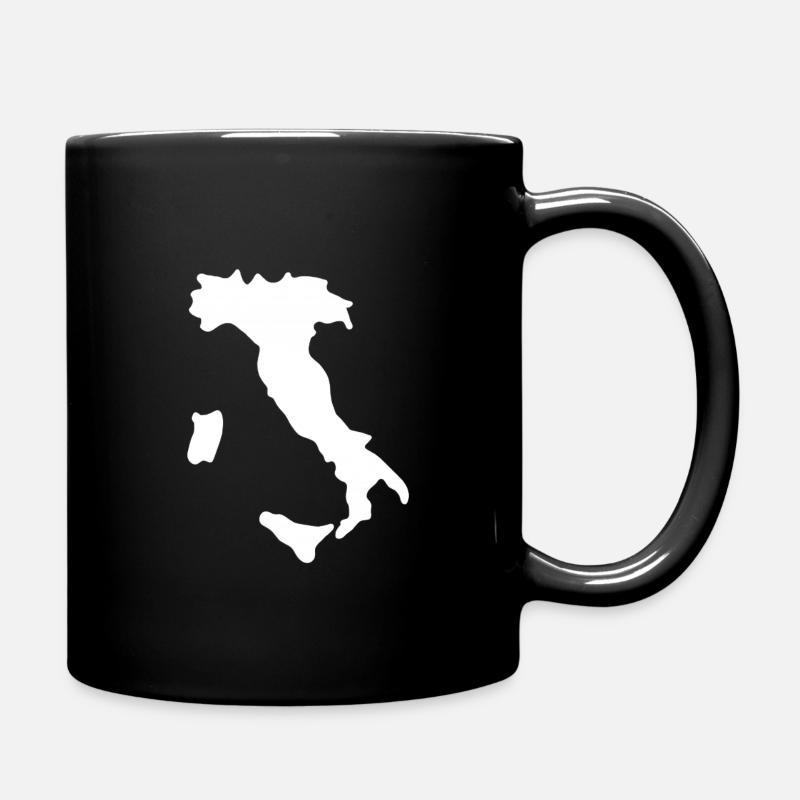 Italienische Kontur Silhouette - Tasse einfarbig - Schwarz
