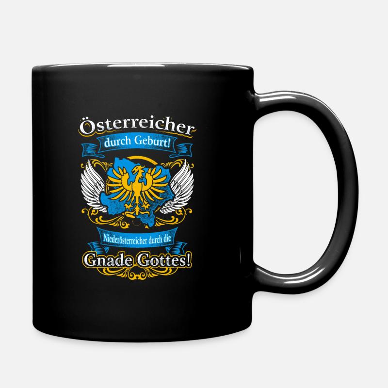Niederösterreicher durch die Gnade Gottes - Tasse einfarbig - Schwarz